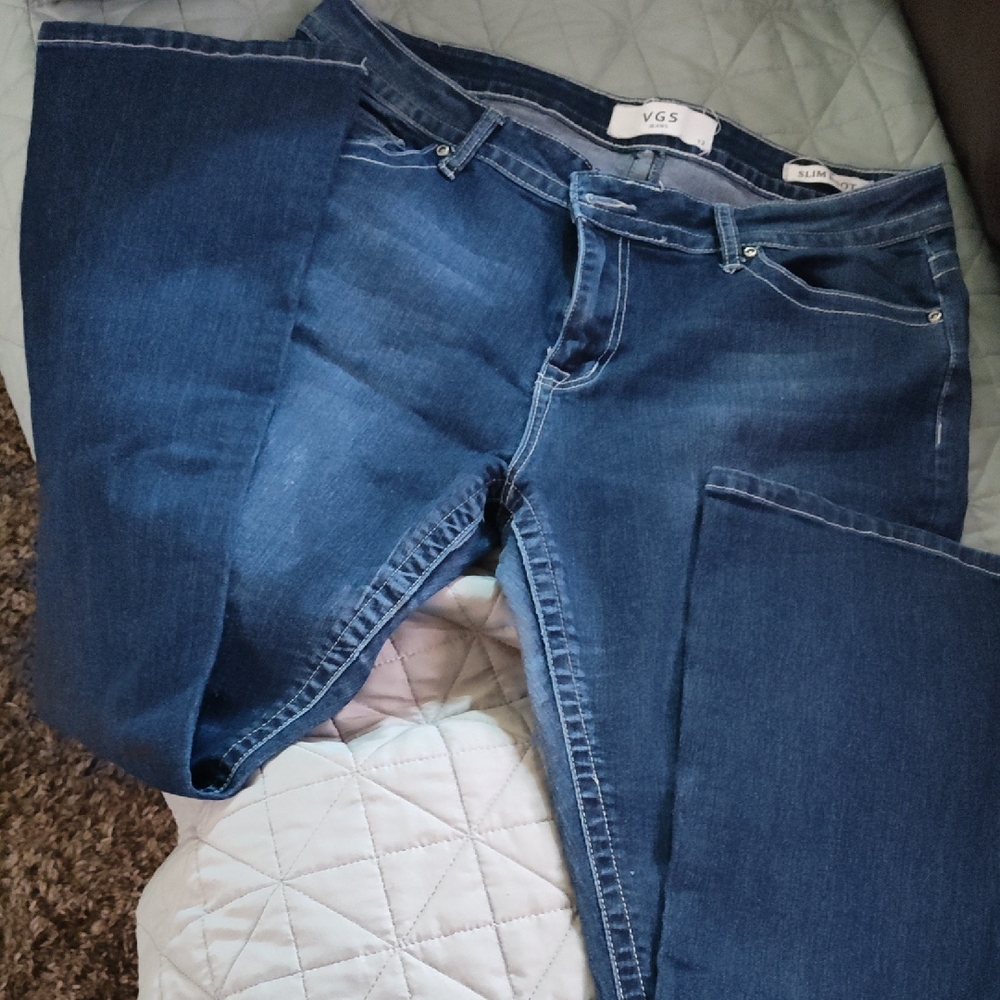 Women's Flare Jeans - Deep Blue